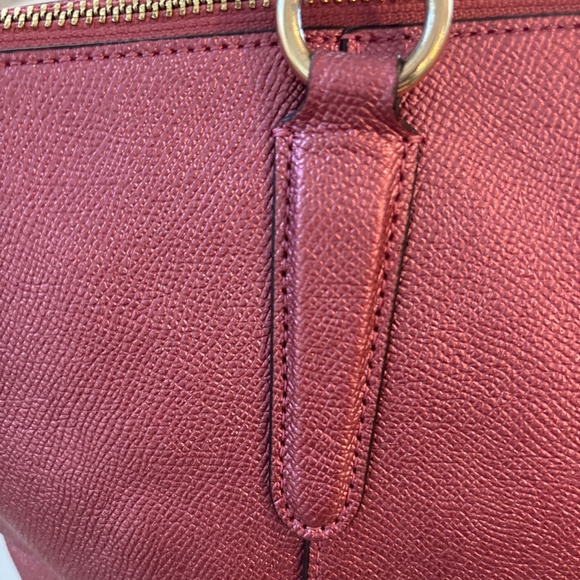 Coach Pink Leather Tote with Gold Hardware - Picture 4 of 15